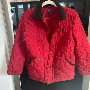 Polo Ralph Lauren Christmas jacket, kids 10-12 (needs wash/has stains/ hole)